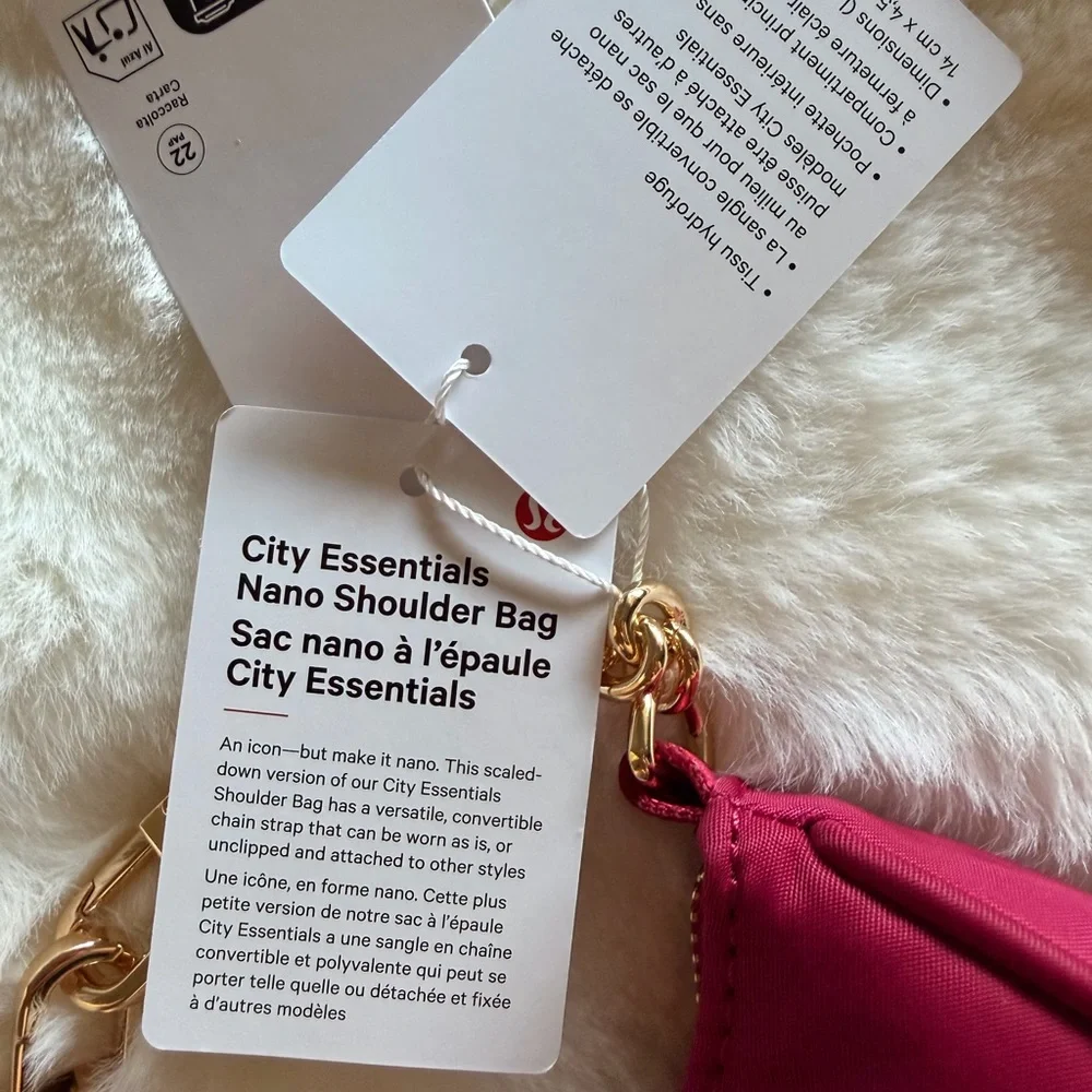 lululemon athletica Mini Bag with Gold Chain Berry Rumble - Picture 4 of 7